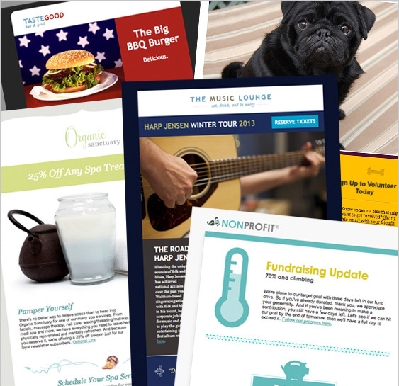 Email Marketing features > Create > Customizable Templates