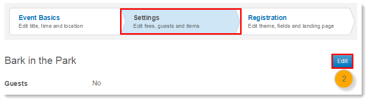 Creating And Using Codes With Your Event Draft Status Click Settings And Then Edit
