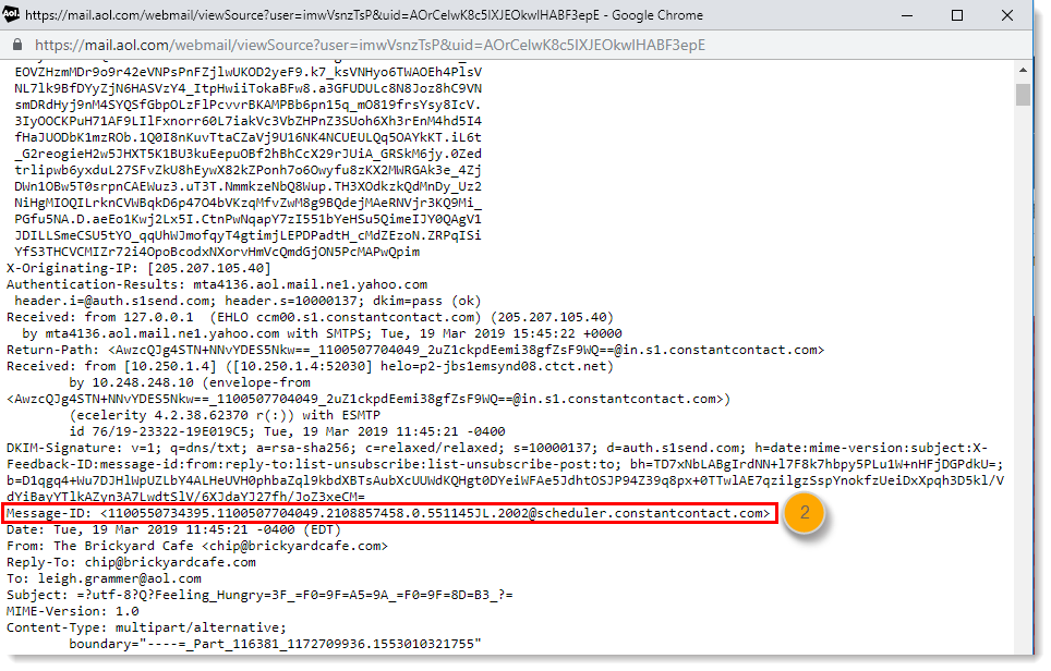 AOL Message Source