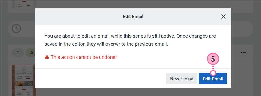 Edit Email Overlay