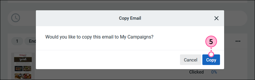 Copy Email Popup