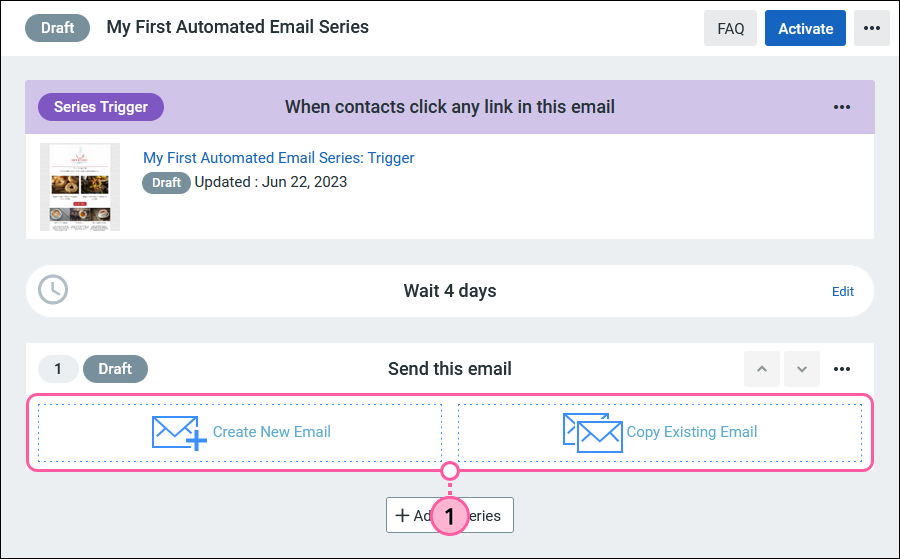 Create New Email or Copy Existing Email