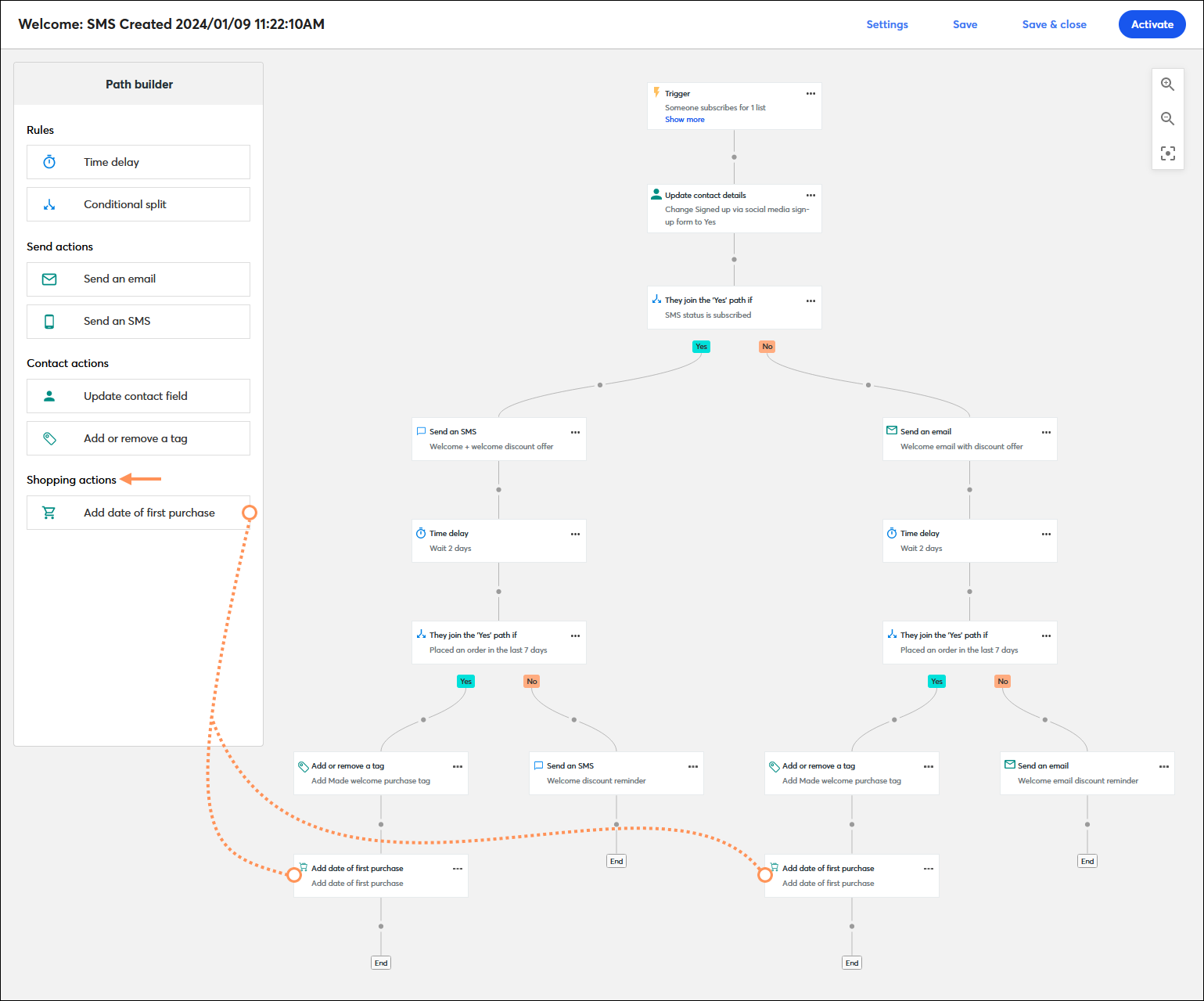 Getting started with the Automation Path Builder