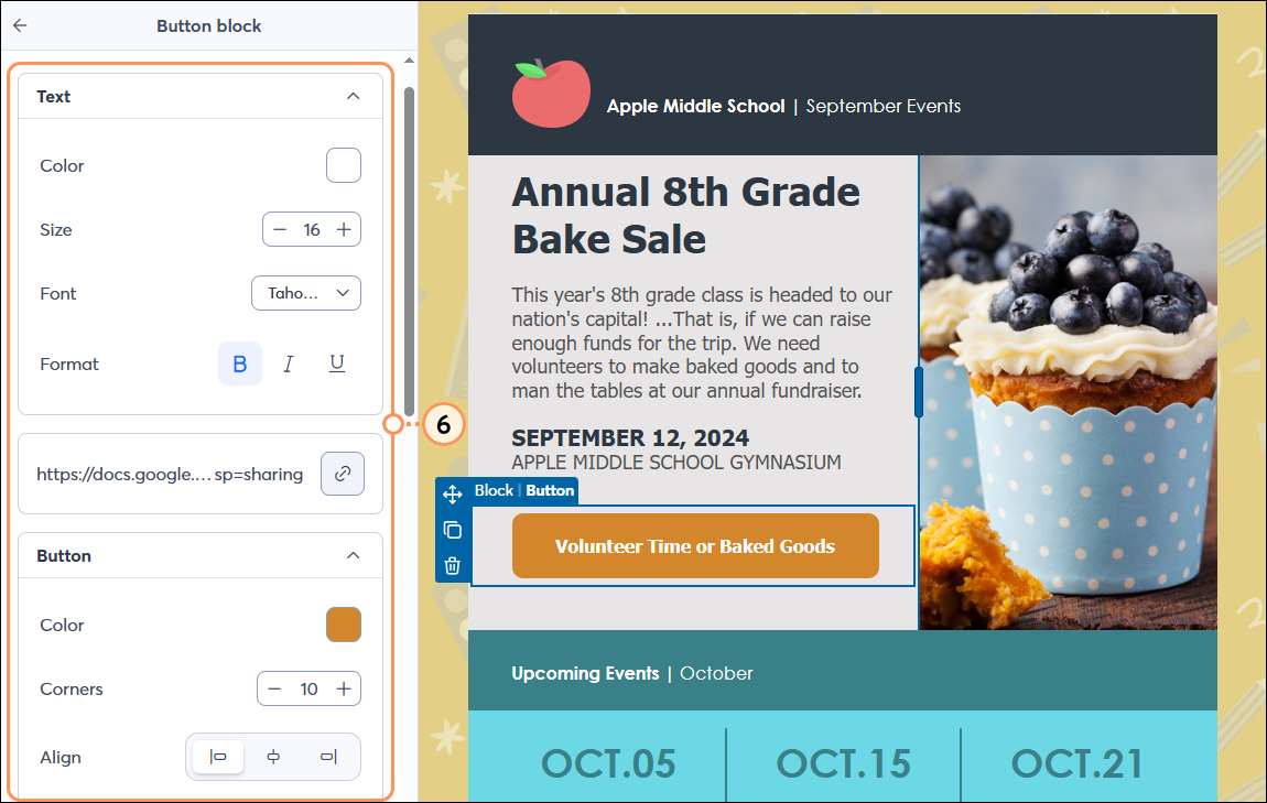 Button toolbar and Done button