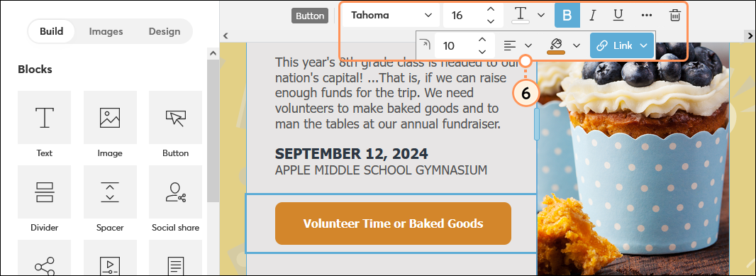 Button toolbar and Done button