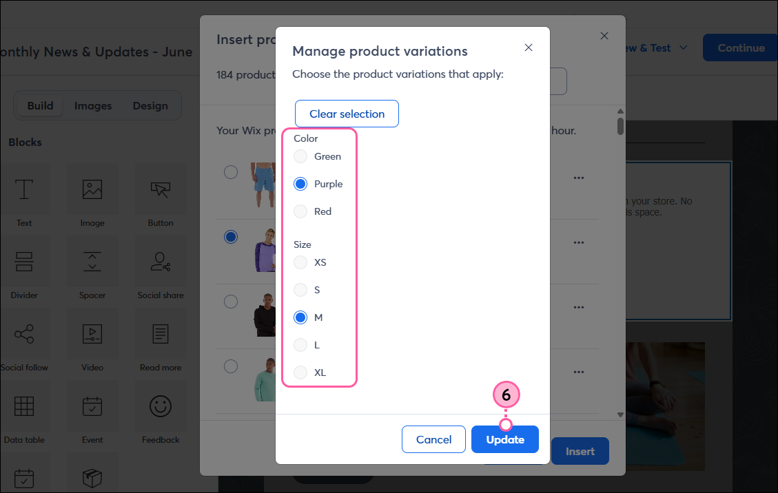 Manage Product Variations