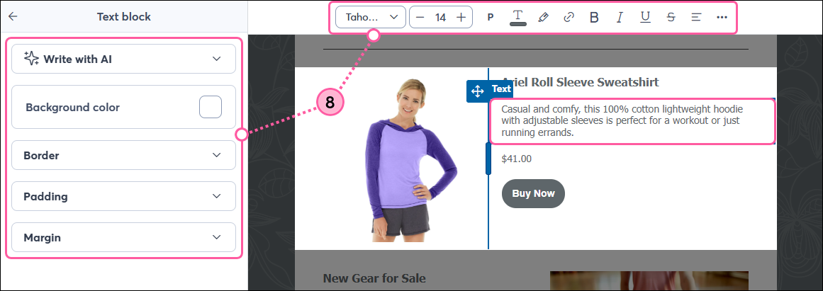 Product inserted, Done button
