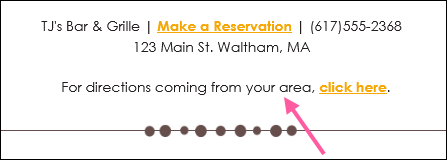 Email preview with Contact Detail Fallback text