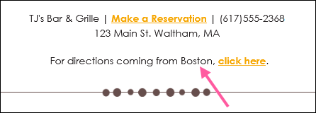 Email preview with Contact Detail populated