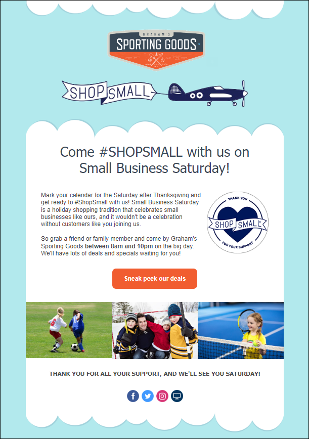 Small Business Saturday Announcement