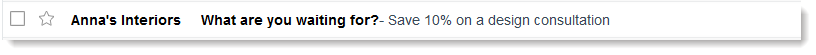 Subject line question example