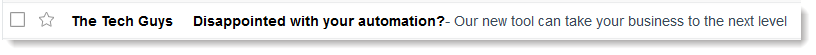 Subject line question example
