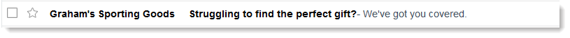Subject line question example