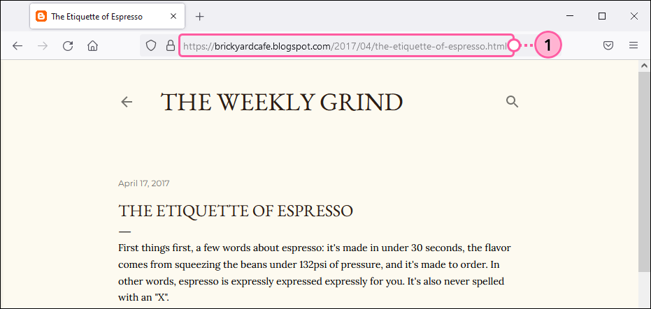 Browser URL Field