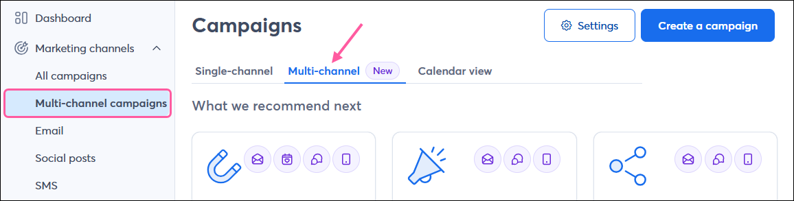Campaign Builder tab