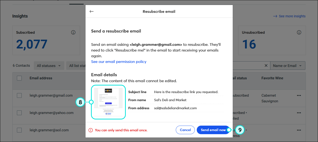 How To Resubscribe To Constant Contact Manually resubscribe a contact