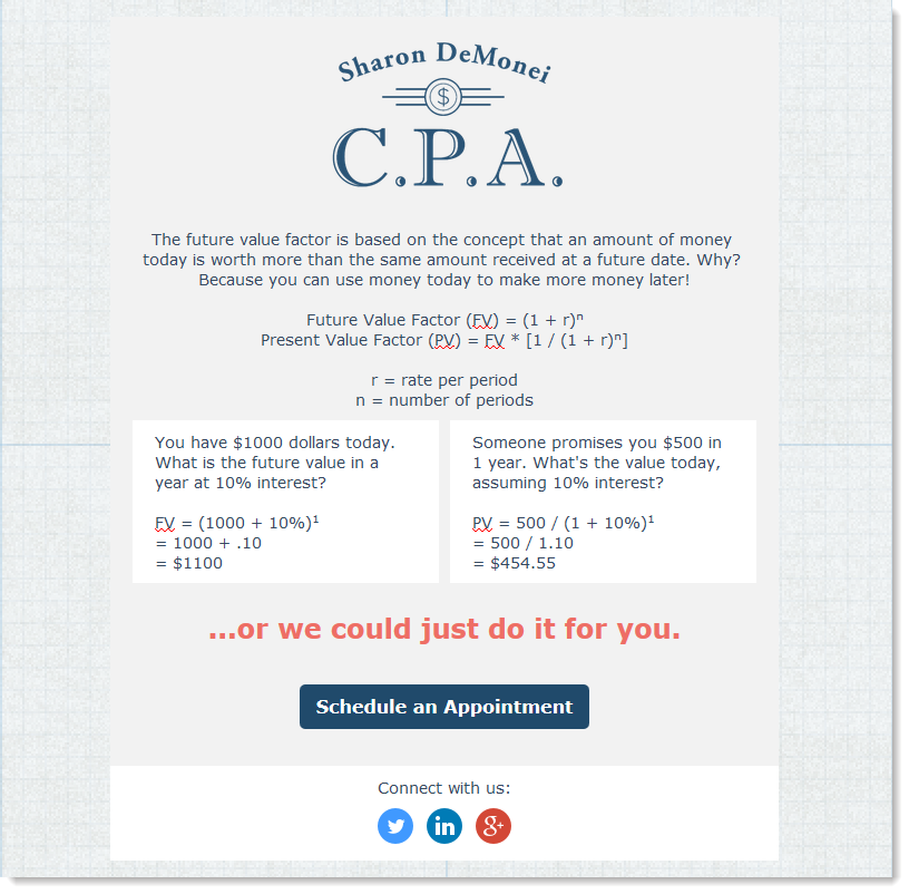 Simple Call-to-action Email