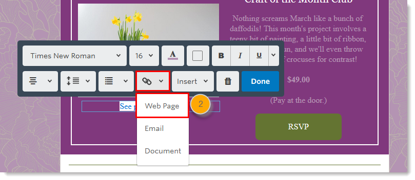 Ajout Edition Ou Suppression De Liens Hypertexte Dans L Editeur De Troisieme Generation