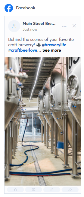 Example of social media used to show behind the scenes.