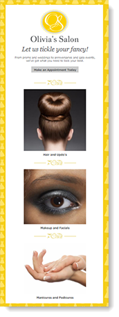 An example of an email with the perfect text to image ratio.