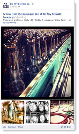 Example of social media used to show behind the scenes.