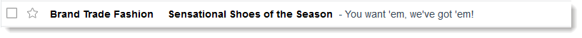 Alliteration subject line example