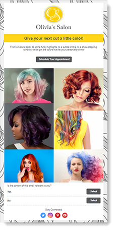 Example of an email with too many images.