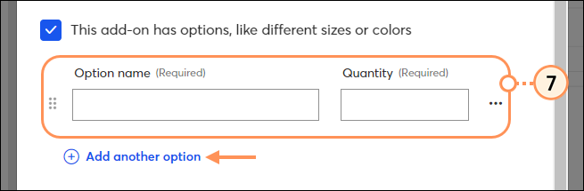Item Name and Quantity