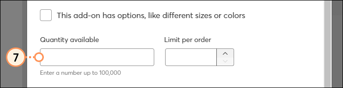 Item Quantity