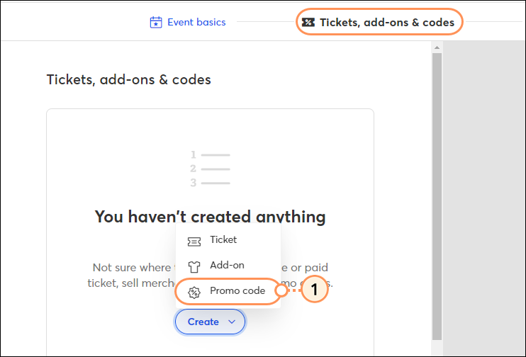 Create redeemable promo codes for your event