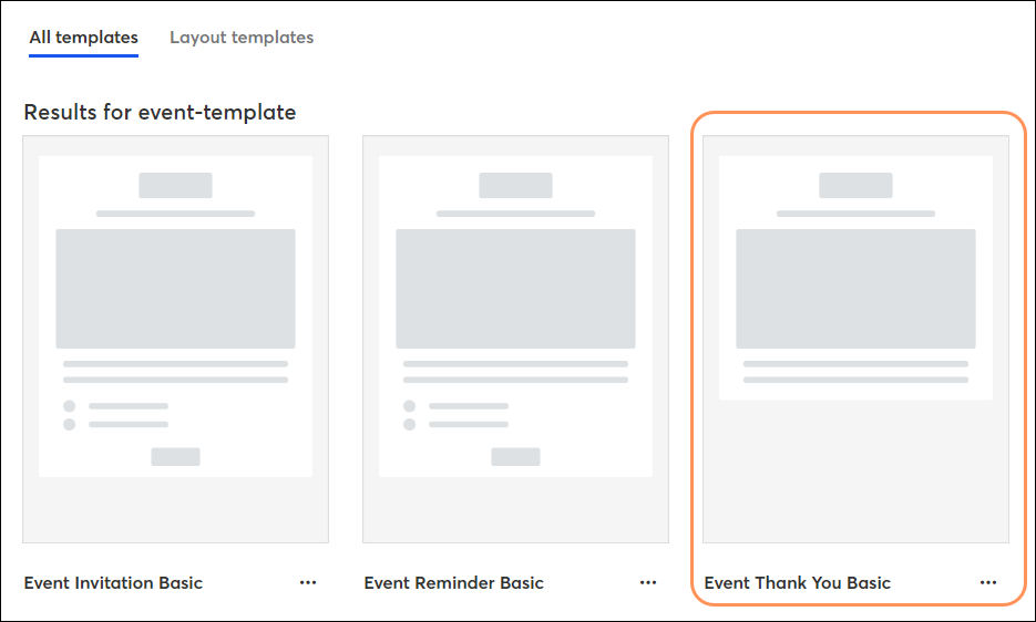 Select Thank You Template