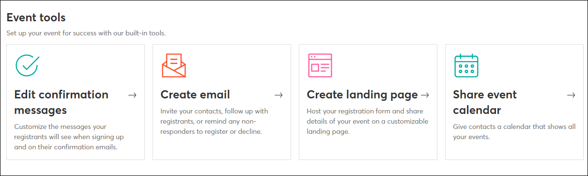Event promotion tools