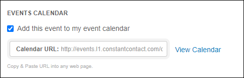 Legacy event calendar options