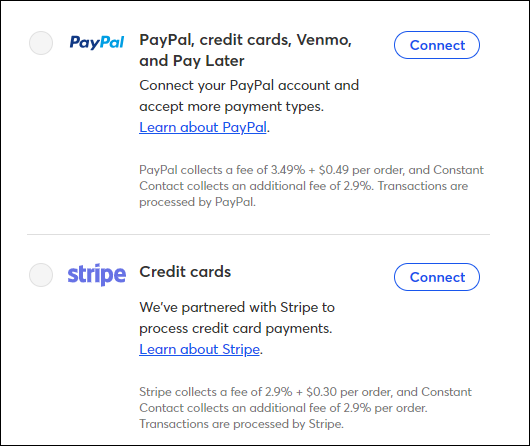 Digitale Zahlungsmethode PayPal Stripe