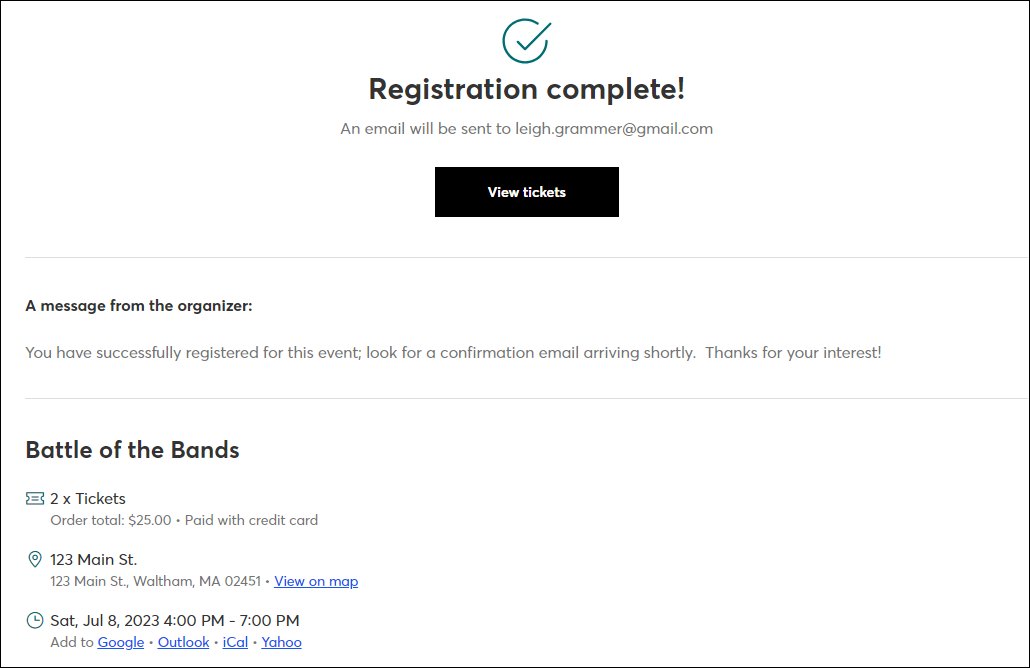 Registration Flow Fourth Step