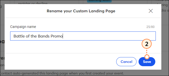 Enter new name and save