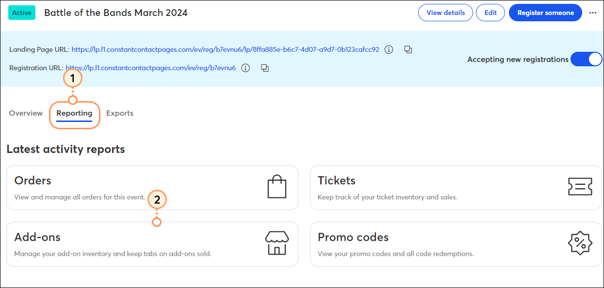 Reporting Tab Add On Report