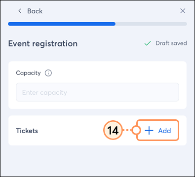 Ticket page Add option