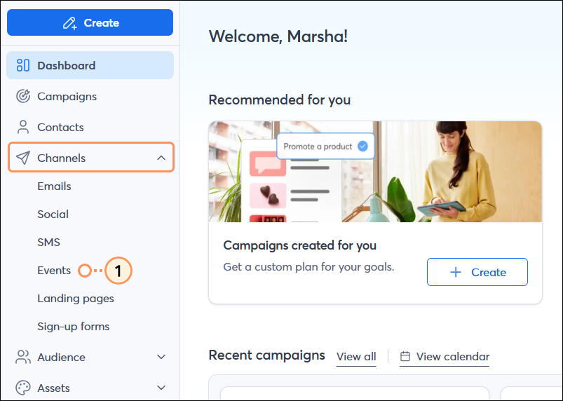 Pestaña Audience Growth Events (Eventos de crecimiento de público)