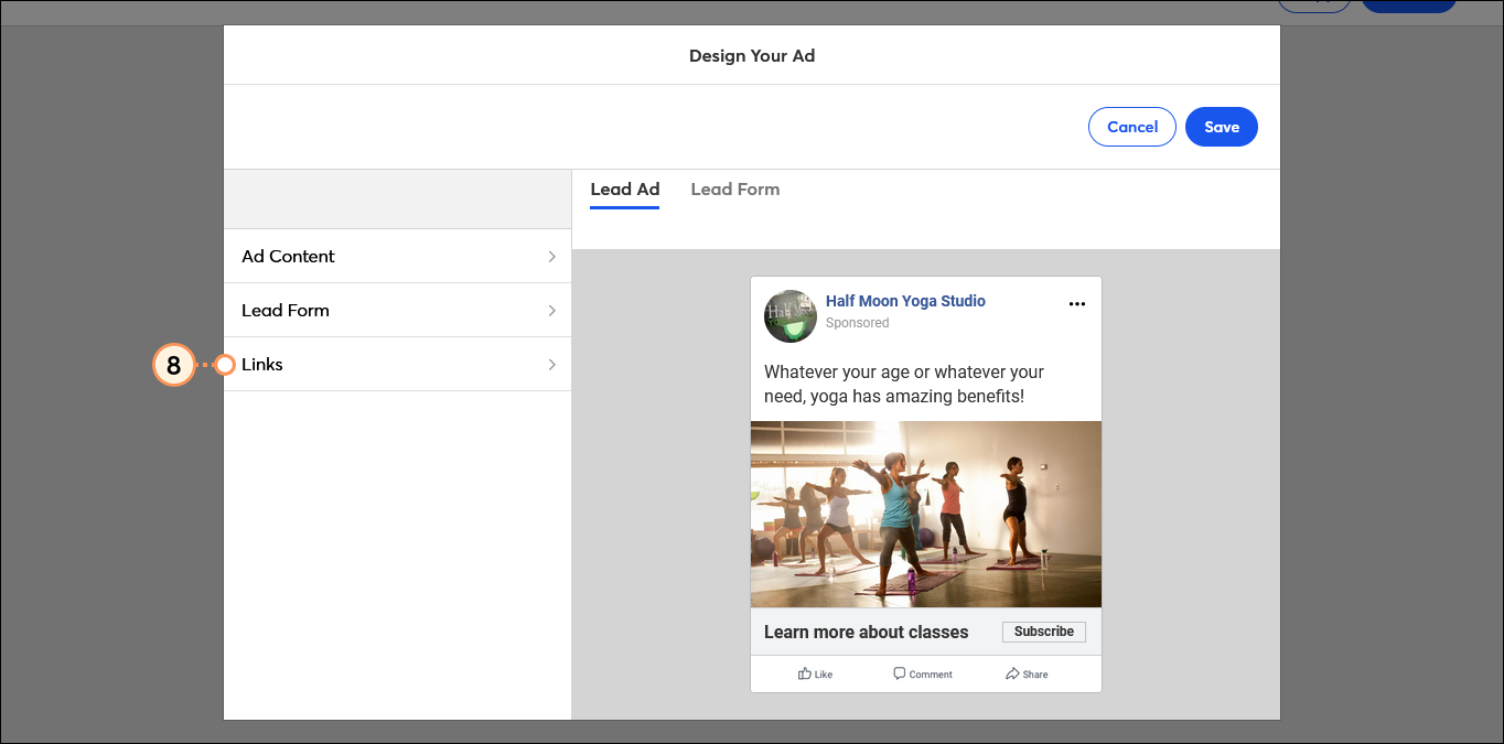 Links Option