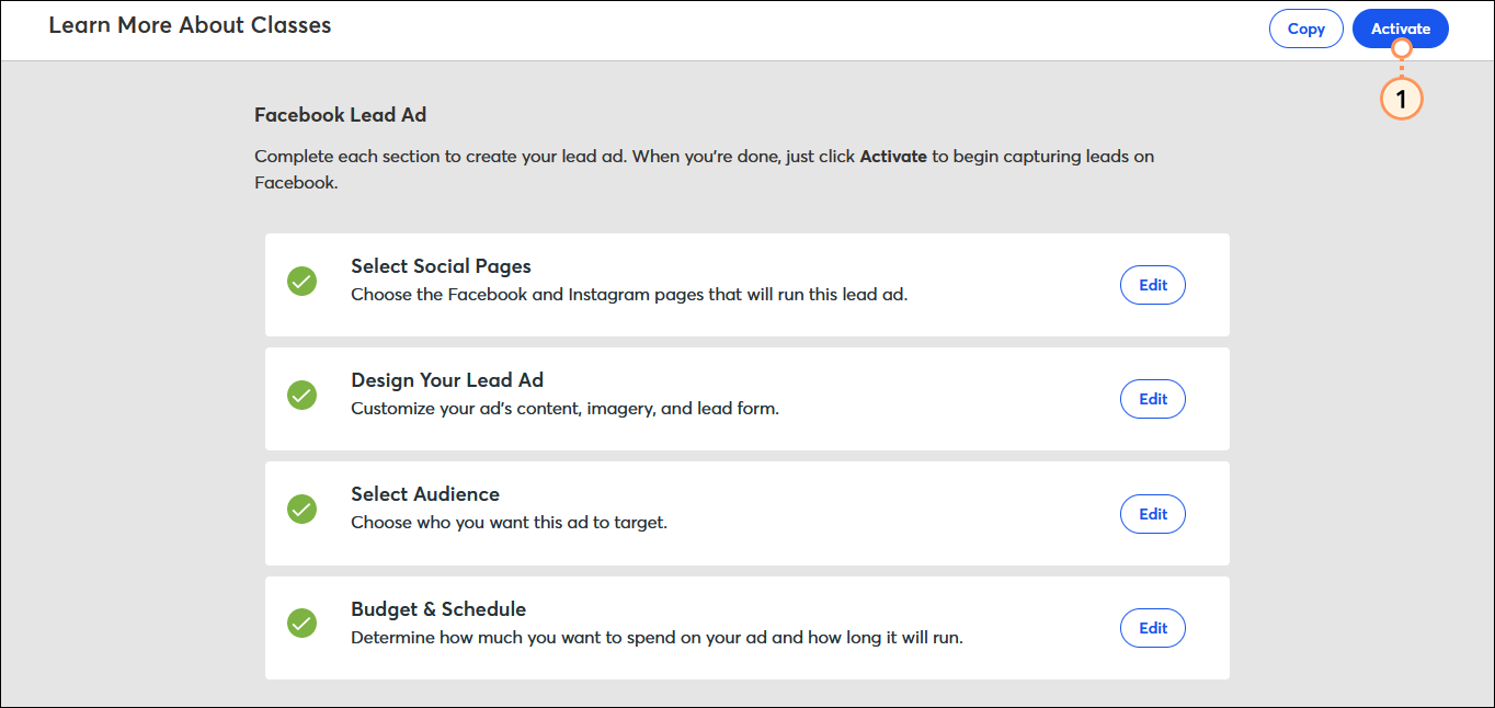 Publish button