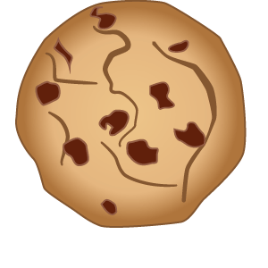 A delicious cookie being eaten bite by delectable bite