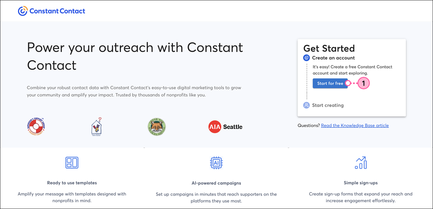 Start using Constant Contact