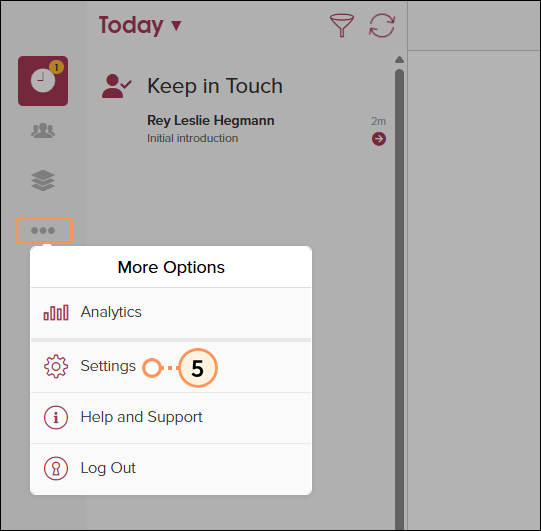 Cloze Menu Settings Option