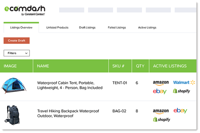 Ecomdash Listings Overview