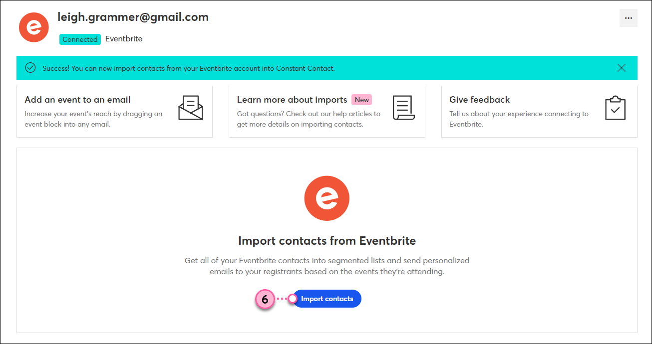 Import Contacts Link
