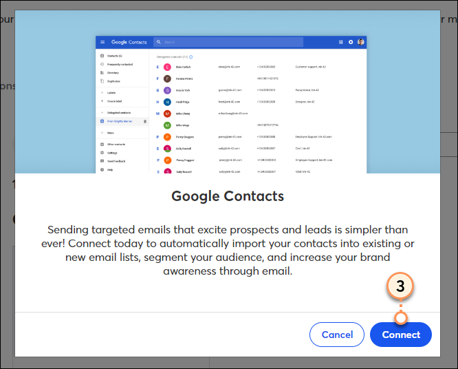 Schaltfläche Connect with Google (Mit Google verbinden)