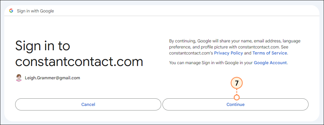 Anmeldung im Google-Konto