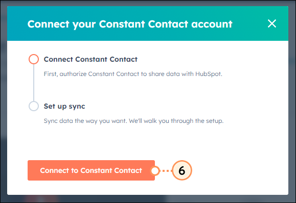 Connect to Constant Contact from HubSpot