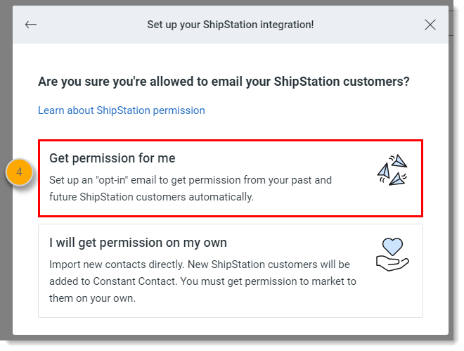 Get permission for me (Obtener permiso para mí).